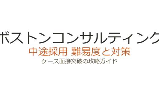 ボストンコンサルティング（BCG）の中途採用難易度は？ケース面接突破と選考の全貌