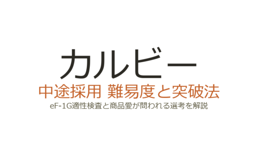 カルビーの中途採用難易度は？eF-1G適性検査と商品愛が問われる選考の突破法